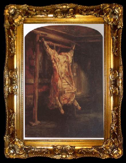 framed  Rembrandt Peale The Carcass of Beef (mk05), ta009-2